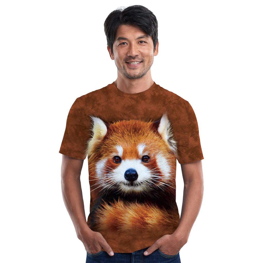 Red Panda Tie-Dyed Tee - Image 3